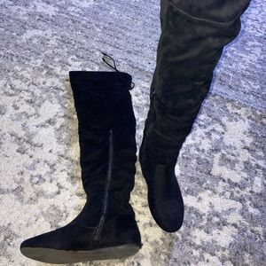 Black Lauren Thigh High Boots